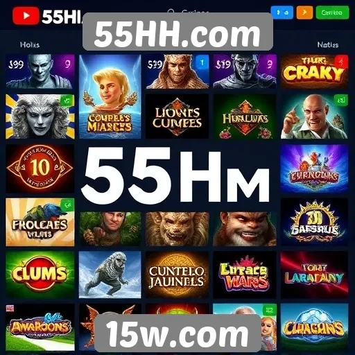 Análise da variedade de jogos disponíveis no 55HH.com